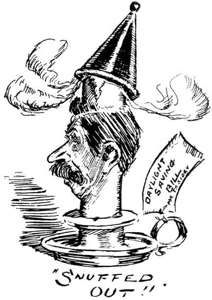 Daylight saving cartoon, 1911