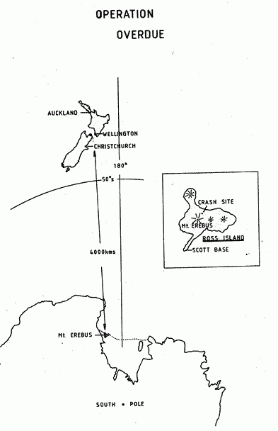 Erebus disaster map