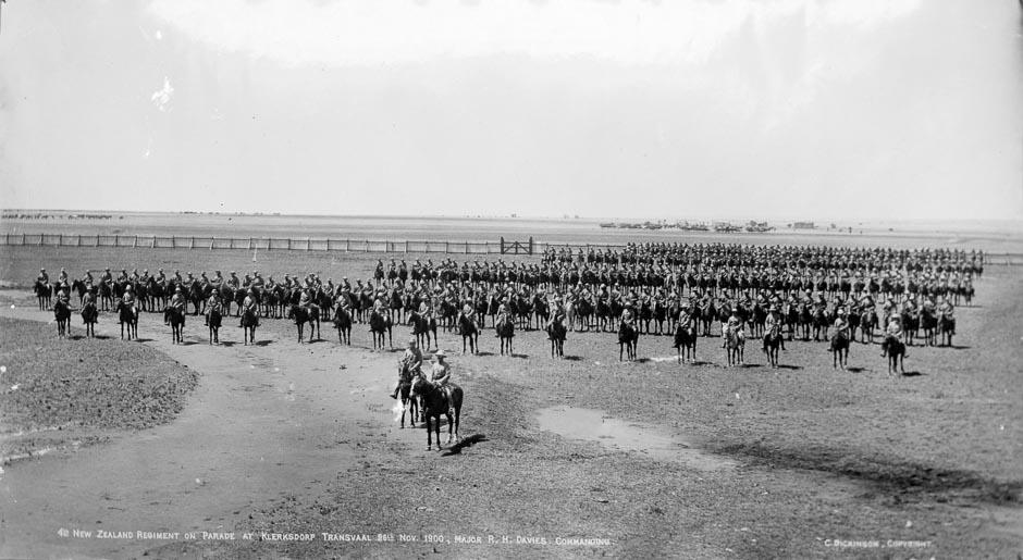 Fourth Contingent on parade in South Africa