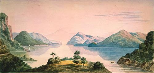 Lake Waikaremoana painting