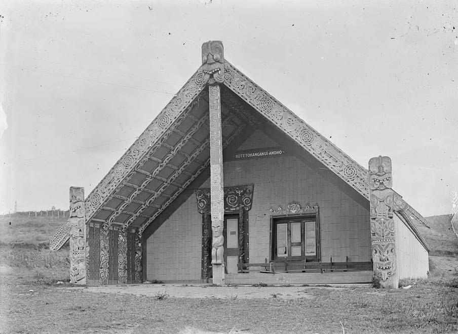 Te Tokanganui a Noho Meeting House, Te Kūiti, 1917