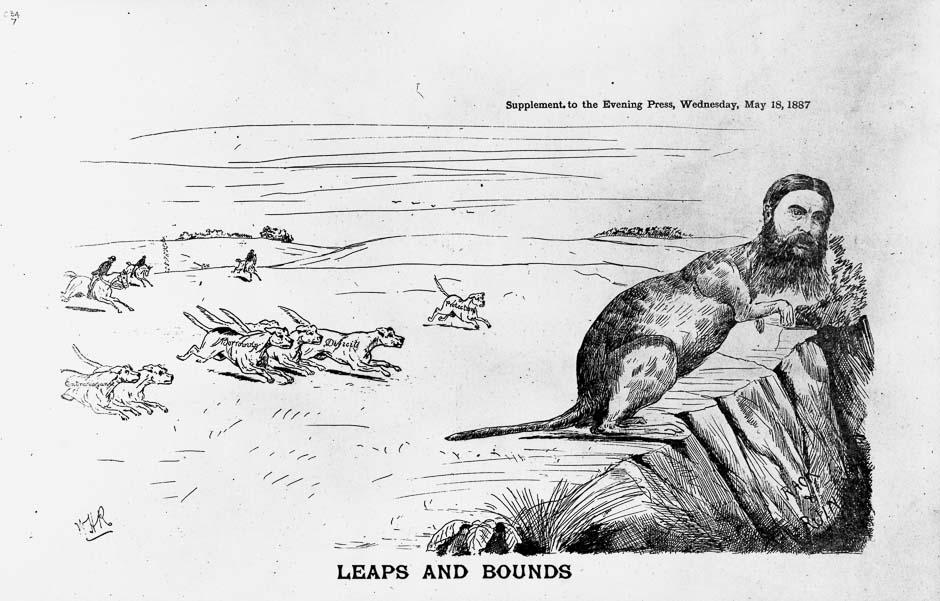 Julius Vogel cartoon