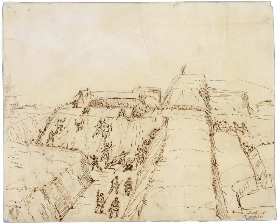 Naval attack at Rangiriri 