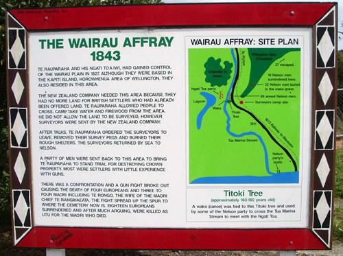 Wairau incident map