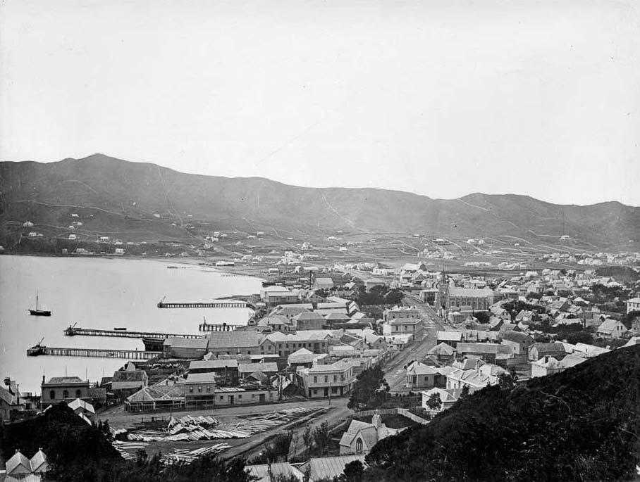 Early Wellington wharves