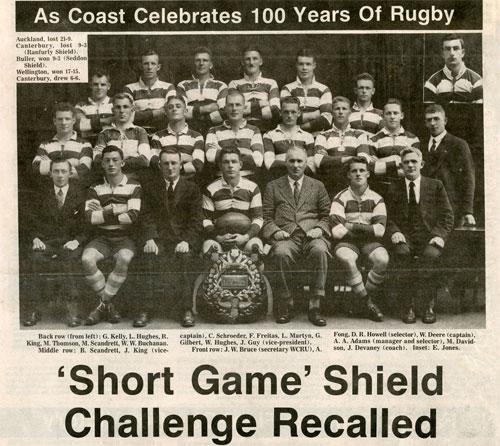 West Coast's 'short game' shield challenge