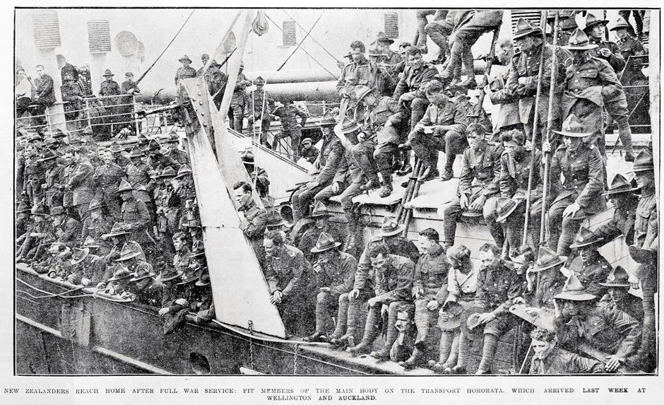 Return of Main Body soldiers, 1919