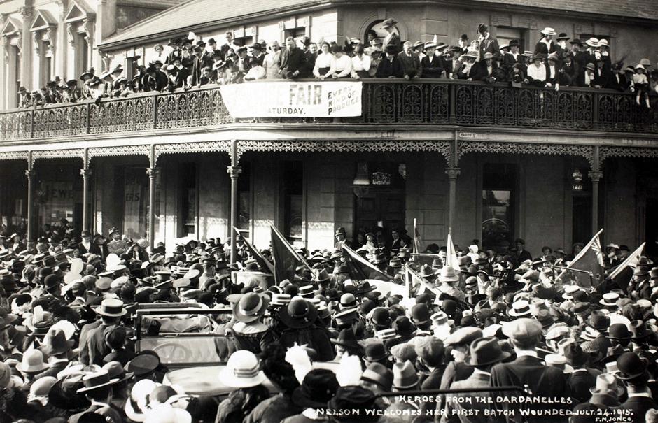 Nelson welcomes home Gallipoli wounded