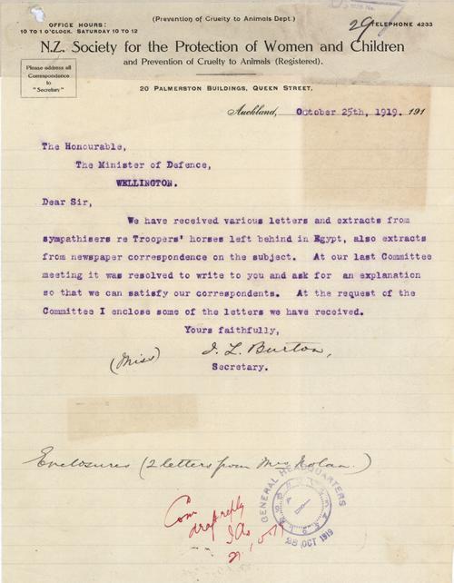 Mistreatment of horses letters
