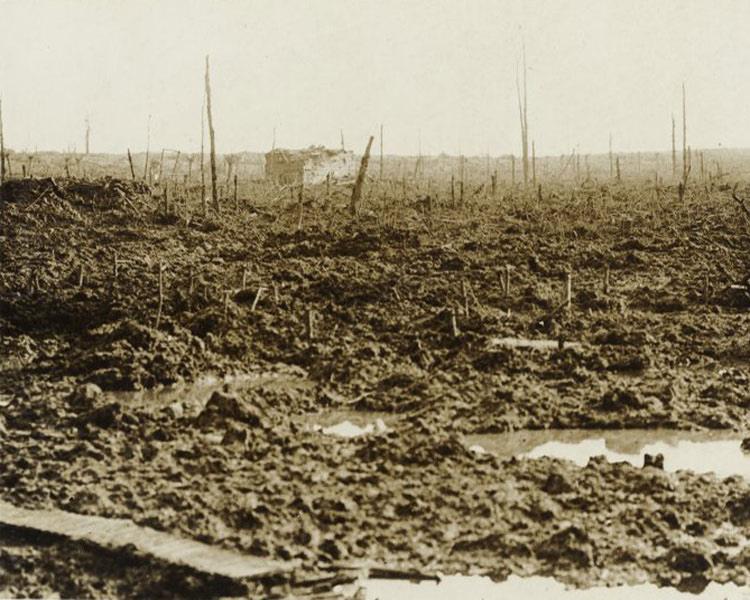Battle scene near Passchendaele