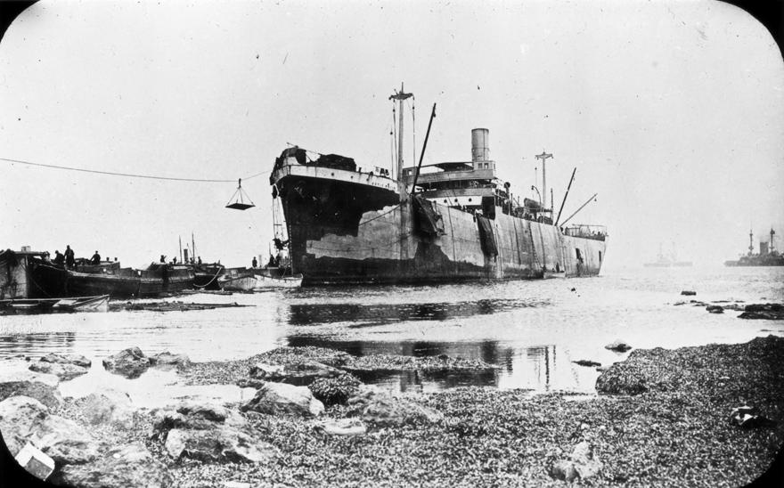 SS <em>River Clyde</em> at Helles