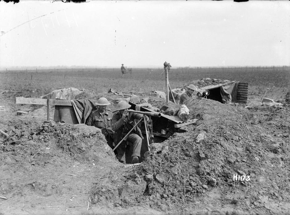 New Zealand signal post on the Somme