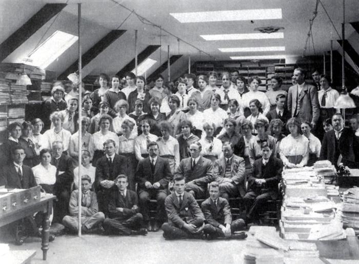 Statistics department during First World War