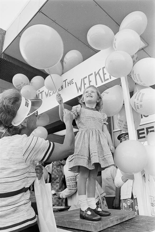 Weekend trading protest