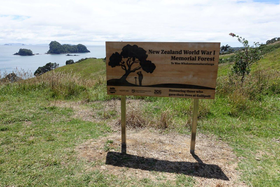 Coromandel World War 1 Memorial Forest